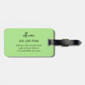 Turtle Luggage Tag | Personalized Design Bagagelabel (Achterkant horizontaal)