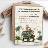 Turtle Magic Ride Verjaardagsfeest Kaart