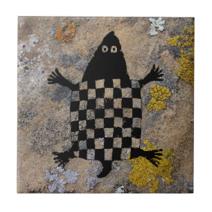 Turtle mimbres Pottery Design Tegeltje