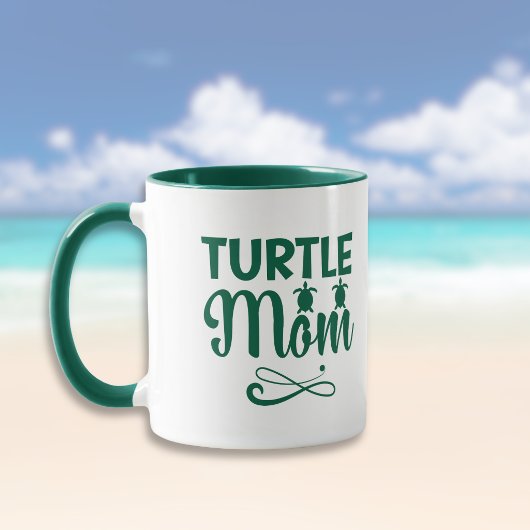 Turtle Moeder Milieu Strand Thema Mok