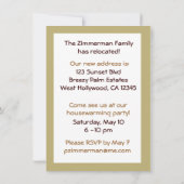 Turtle Moving Announcement Kaart (Achterkant)