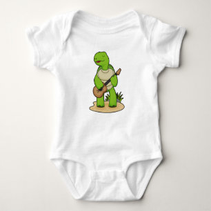 Turtle Musician Guitar Music Romper