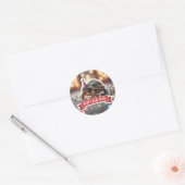 Turtle New Year Confetti Sticker (Enveloppe)