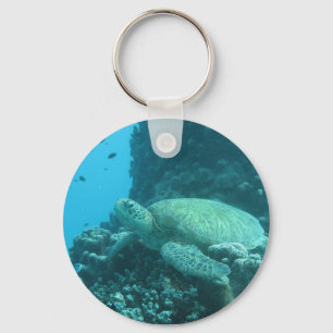 Turtle on Great Barrier Reef Sleutelhanger
