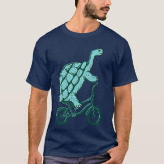 Turtle on (motorfiets) t-shirt