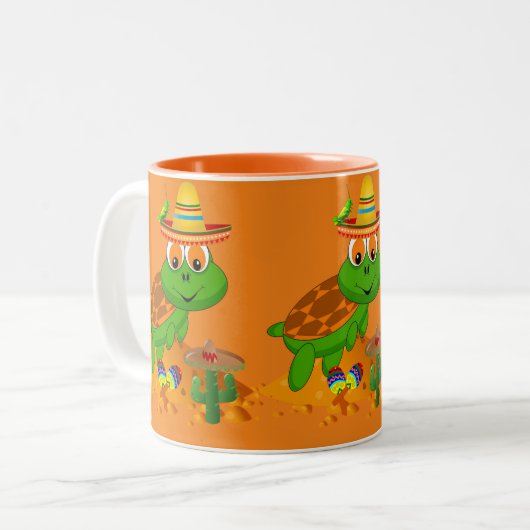 Turtle Orange Mug (Devant gauche)