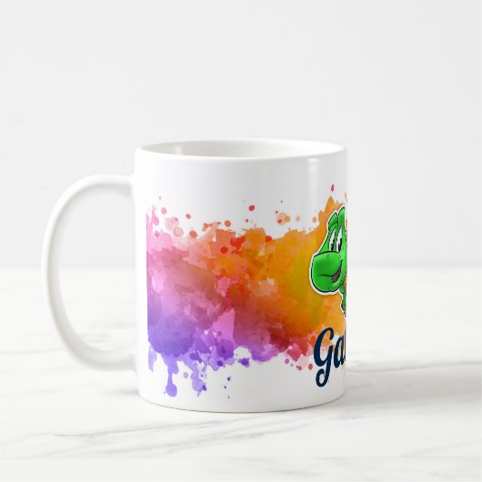 Turtle Orange Splash Mug (Gauche)