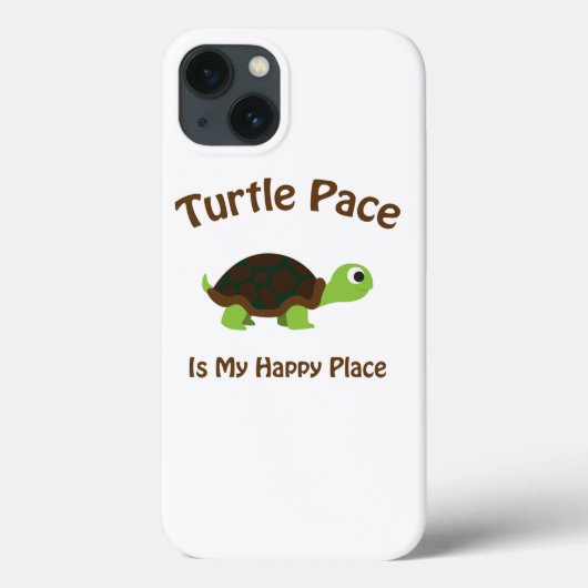 Turtle Pace is mijn Happy Place Case-Mate iPhone Case (Achterkant)