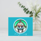 Turtle Panda Briefkaart (Staand voorkant)
