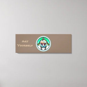 Turtle Panda Canvas Afdruk