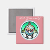 Turtle Panda Magneet (Voorkant / Achterkant)