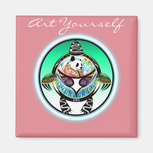 Turtle Panda Magneet (Voorkant)