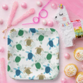 Turtle  papieren bordje (Feest)