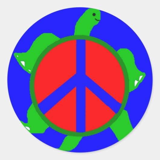 Turtle Peace Stickers (Voorkant)
