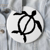 Turtle petroglyph ronde button 6,0 cm (In situ)