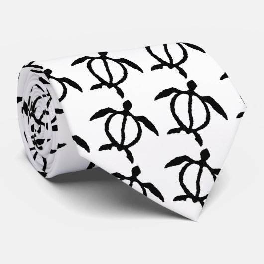 Turtle petroglyph stropdas (Opgerold)