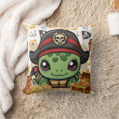Turtle Pirate Money Kussen (Deken)