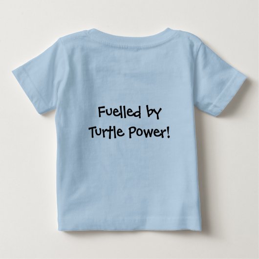 "Turtle Power" Cute Turtle Photo T-Shirts (Achterkant)