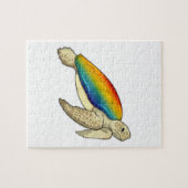 Turtle Rainbow Legpuzzel (Horizontaal)