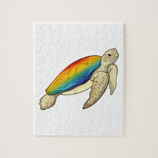 Turtle Rainbow Legpuzzel (Verticaal)