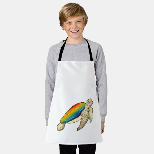 Turtle Rainbow Schort (Gedragen)