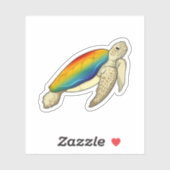Turtle Rainbow Sticker (Vel)