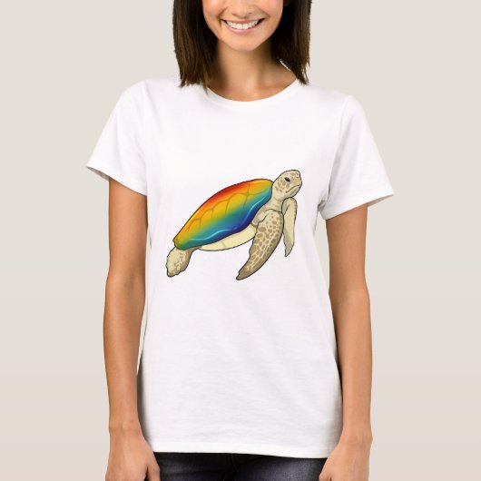 Turtle Rainbow T-shirt (Voorkant)