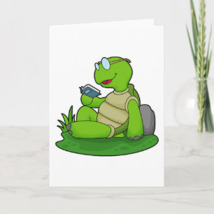Turtle Reading Book Kaart