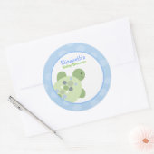 Turtle Reef Round - aangepaste voordelige Sticker (Envelop)