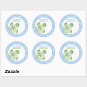 Turtle Reef Round - aangepaste voordelige Sticker (Vel)