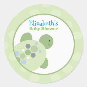 Turtle Reef Round - aangepaste voordelige Sticker