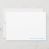 Turtle Reef Seaturtle 5x7 Anniversaire Invitation (Dos)