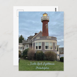 Turtle Rock Lighthouse Philadelphia Briefkaart