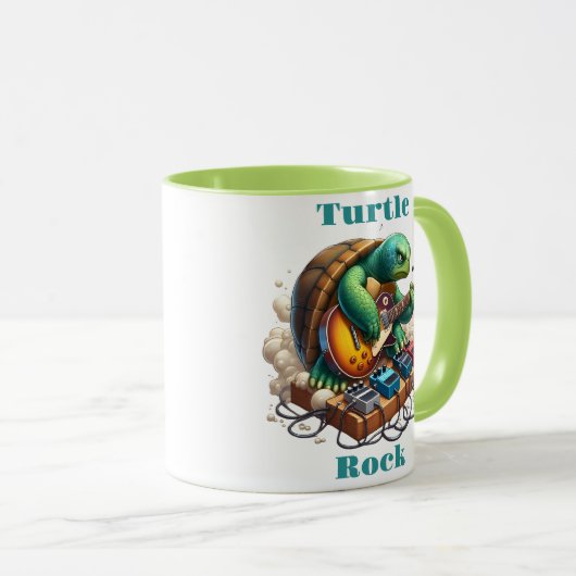 Turtle Rockstar Jamming op het podium Mok (Voorkant rechts)