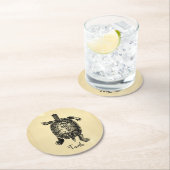  TURTLE RONDE KARTONNEN ONDERZETTER (Insitu)