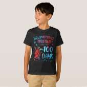 Turtle Sea Swimming Through 100 Days Of School Tea T-shirt (Voorkant volledig)