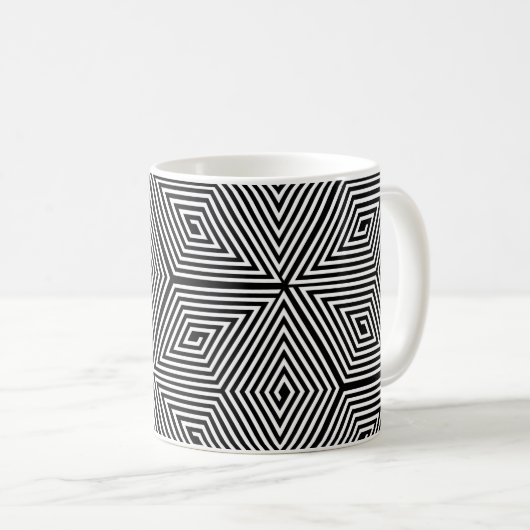 Turtle shell [black] - Japanese Pattern Koffiemok (Voorkant rechts)