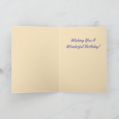 Turtle Shell Pattern Birthday Kaart (Binnen)
