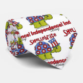 Turtle Shellebrate Independence Day! Stropdas (Opgerold)