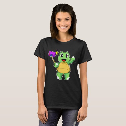 Turtle Smartphone T-shirt (Voorkant volledig)