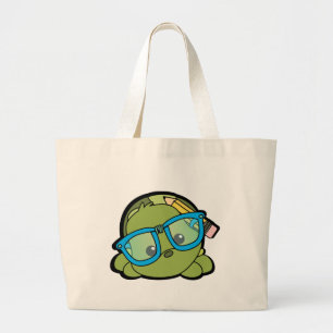 Turtle Smarty Grote Tote Bag