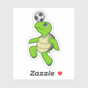 Turtle Soccer player Soccer Sticker