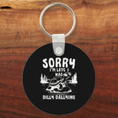 Turtle Sorry I'm Late I Was Dilly Dallying  Sleutelhanger (Voorkant)