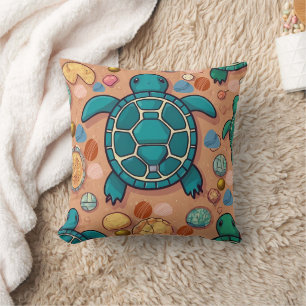 Turtle Stones Print Kussen