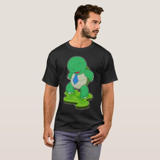 Turtle Stropdas T-shirt (Voorkant volledig)