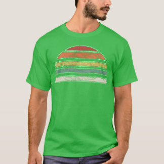 Turtle Sunset 70s Dierenvriend T-shirt