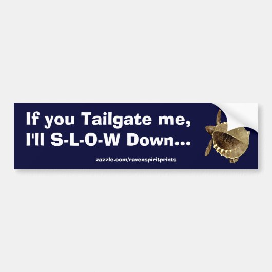 TURTLE TAILGATER BUMPERSTICKER COLLECTIE (Voorkant)
