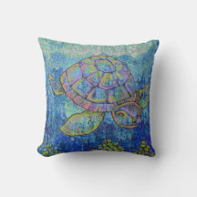 Turtle Throw Pillow