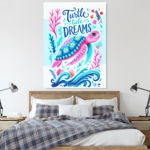 Turtle Tide Dromen Canvas Afdruk