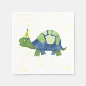 Turtle Tortoise Verjaardagsfeestservetten Servet (Voorkant)